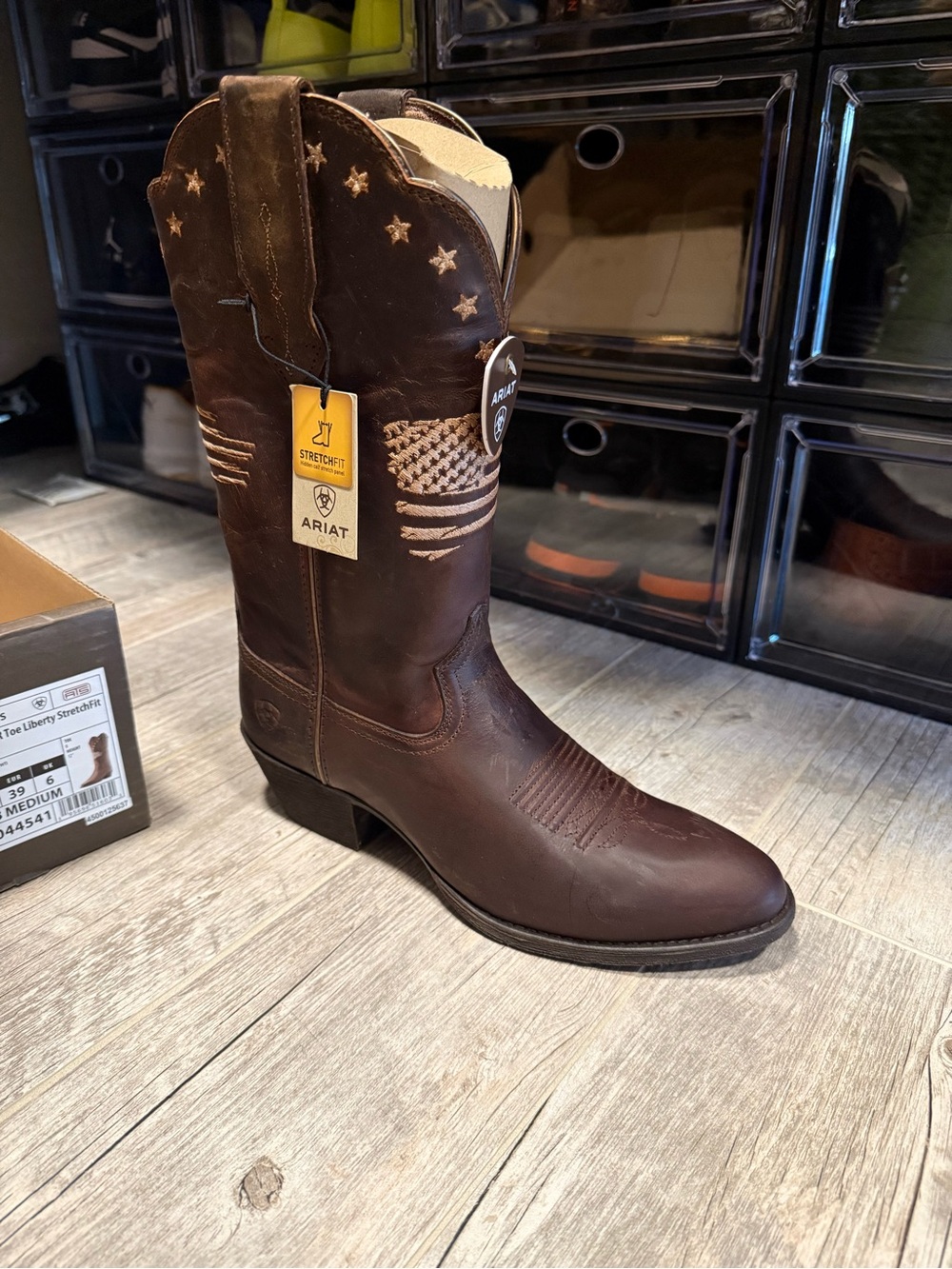 Ariat Sassy Brown Heritage R Toe Liberty StretchFit Women's Boots